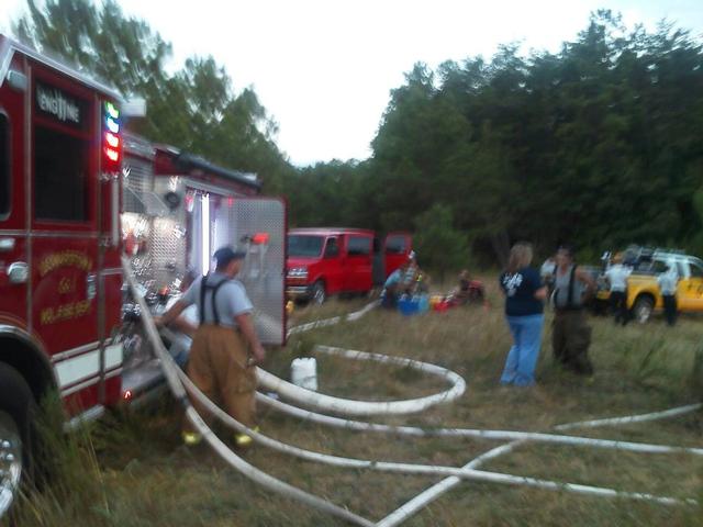 Brush Fire, July 2012 off of St. Andrews Church Rd.