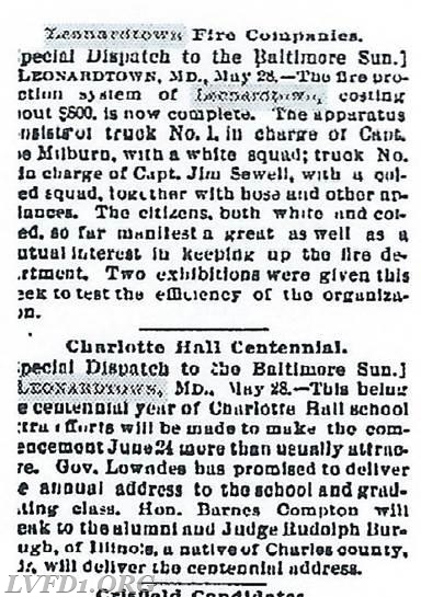         1897: The Sun - 1837-1987, May 29, 1897  Proquest Historical Newspapers       
                         Baltimore Sun